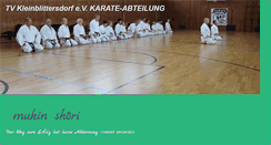 Desktop Screenshot of karate-kleinblittersdorf.de