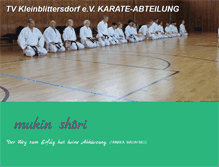 Tablet Screenshot of karate-kleinblittersdorf.de
